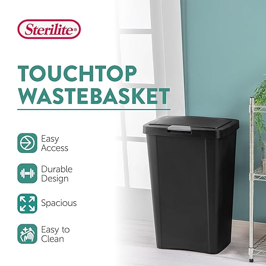 Sterilite 4 Pack Kitchen Trash Can - Image 2