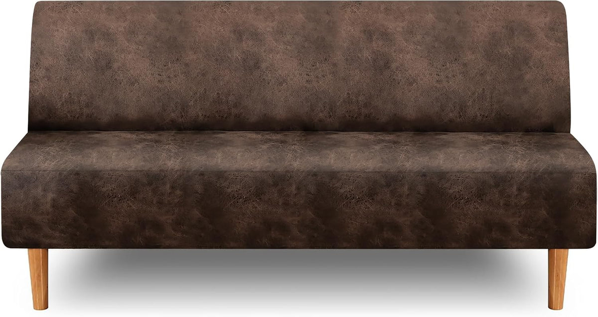 armless futon slipcover, furniture protector without armrests, futon, main product view