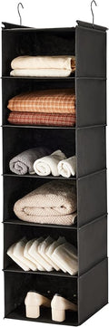 MAX Houser 6 Tier Shelf Hanging Closet Organizer, Closet Hanging Shelf by MAXHouser