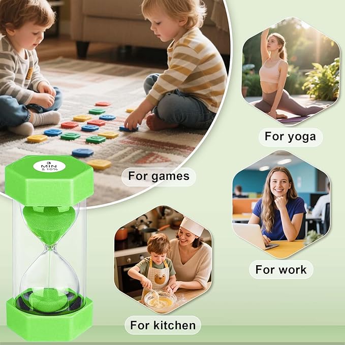 Sand Timer 15 Minute Hourglass, Unbreakabl Sand Clock 15 Min, Reloj De Arena 15 - Image 4