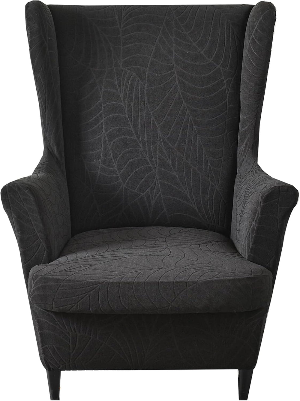 HZDHCLH Waterproof Wingback Chair Slipcovers 2 Piece,Stretch Spandex Wing Cha...