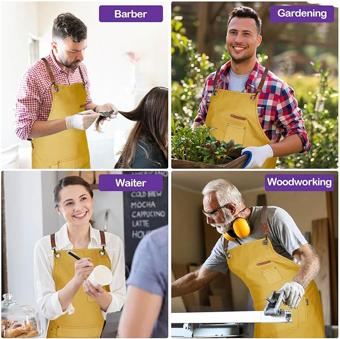 Genixart Chef Apron for Men Women - Image 7
