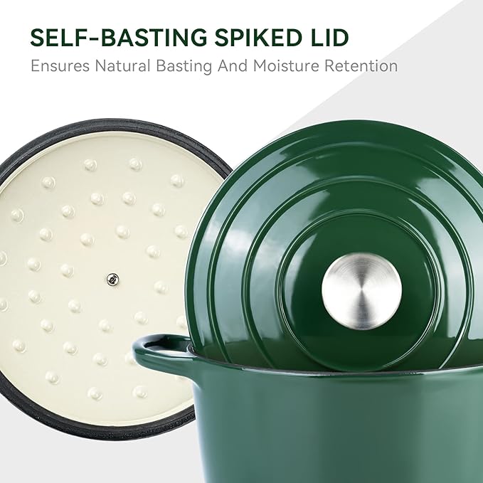 Miereirl 6 Quart Enameled Dutch Oven Pot - Image 8