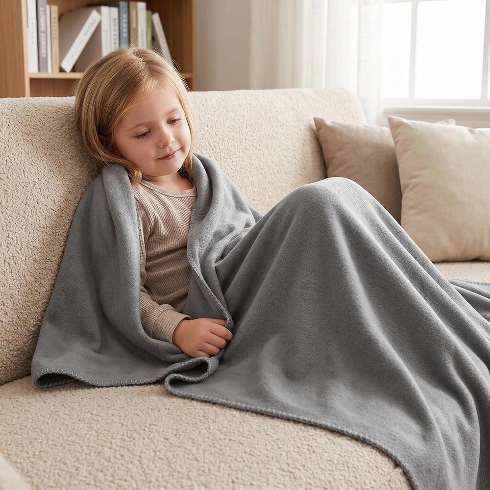 CAI TENG Fleece Throw Blankets Lightweight Warm for Soft Cozy Pet-Friendly Bu...