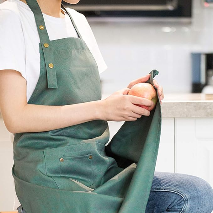 Art Aprons for Painting Pottery Ceramics, Mens Women Kitchen Cooking Aprons - Image 3