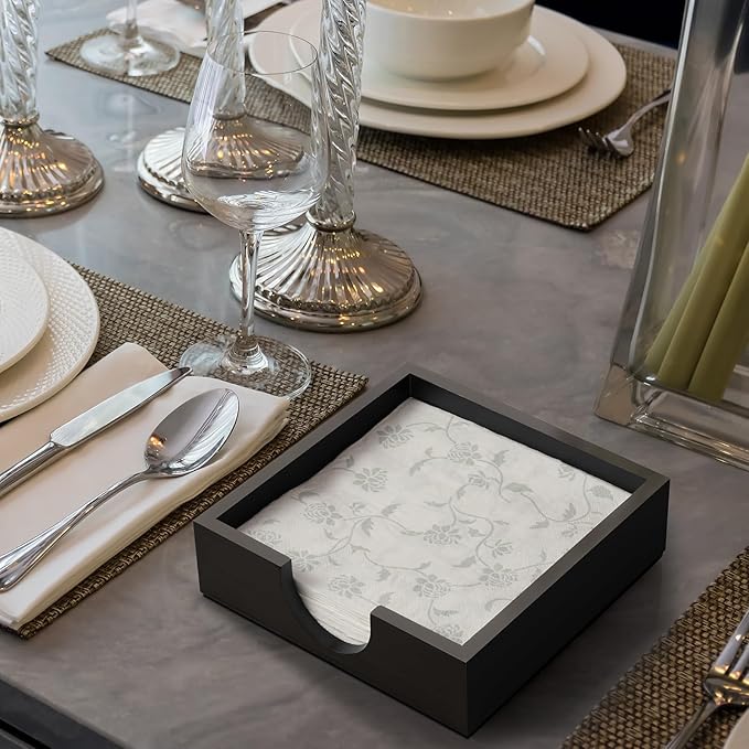 Napkin Holder for Table, Wooden Napkins Holders For Paper Napkins, Flat Napkin - Image 5
