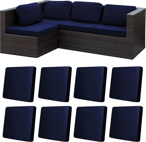 8Pcs Stretch Patio Cushion Covers, Outdoor Couch Covers Replacement, Outdoor by BIETYONE