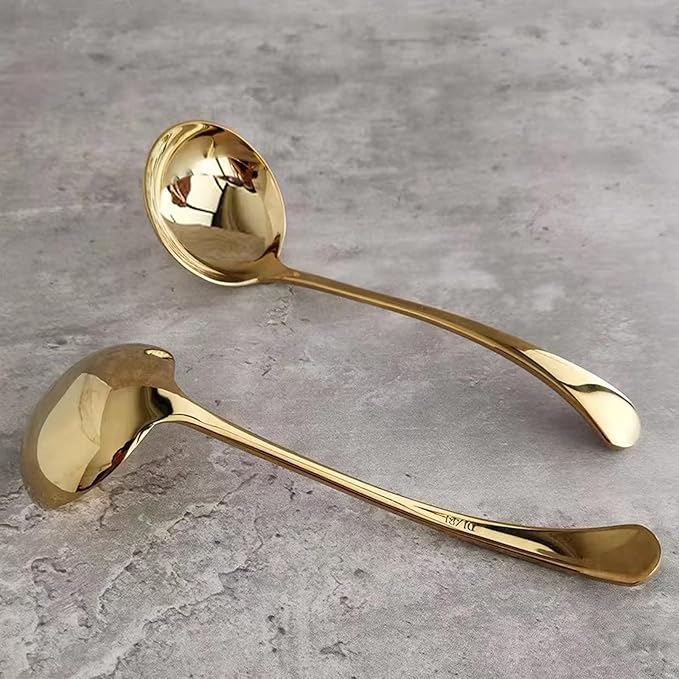 Small Ladle, Gravy Ladle, Premium 18/10 Stainless Steel Soup Sauce Ladles - Image 4