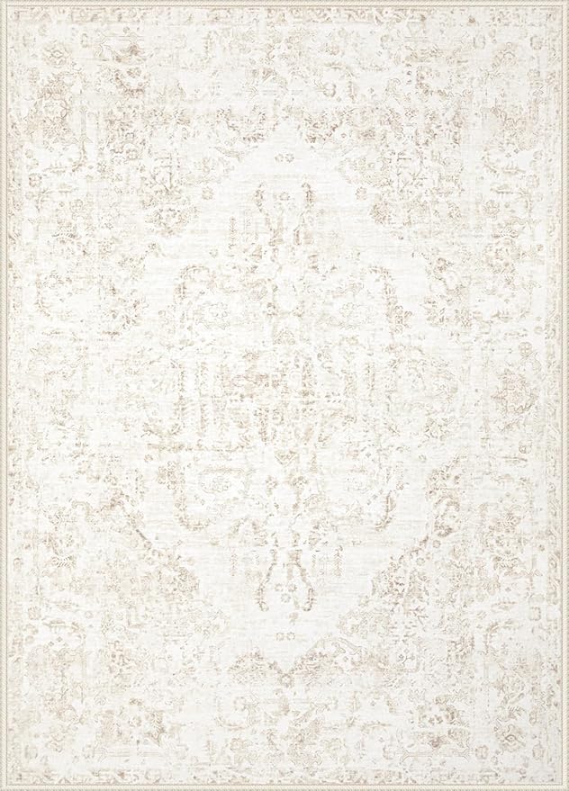 10x14 Area Rugs for Living Room: Washable Rug Vintage Large Rugs Soft Non Slip - Image 9