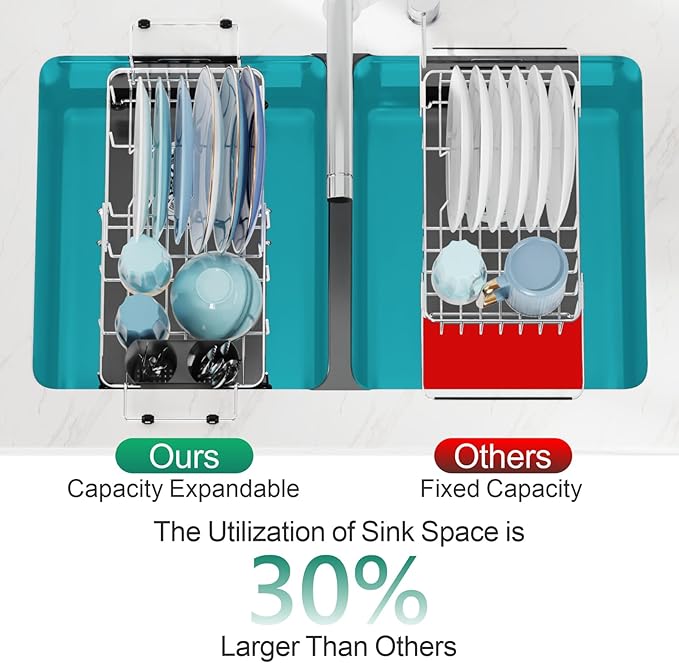GSlife Small Sink Dish Drying Rack - Image 4
