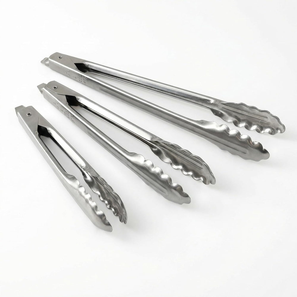 EDLUND 3-Pack Tong Set – Commercial Grade Stainless Steel Tongs, Heavy Duty Grip