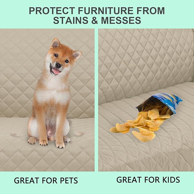 Reversible Loveseat Sofa Covers Couch Cover Furniture Protector - Image 5