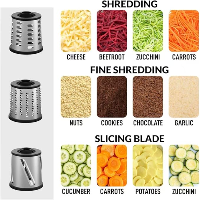 Rotary Cheese Grater 3-in-1 and Shredder - Image 4