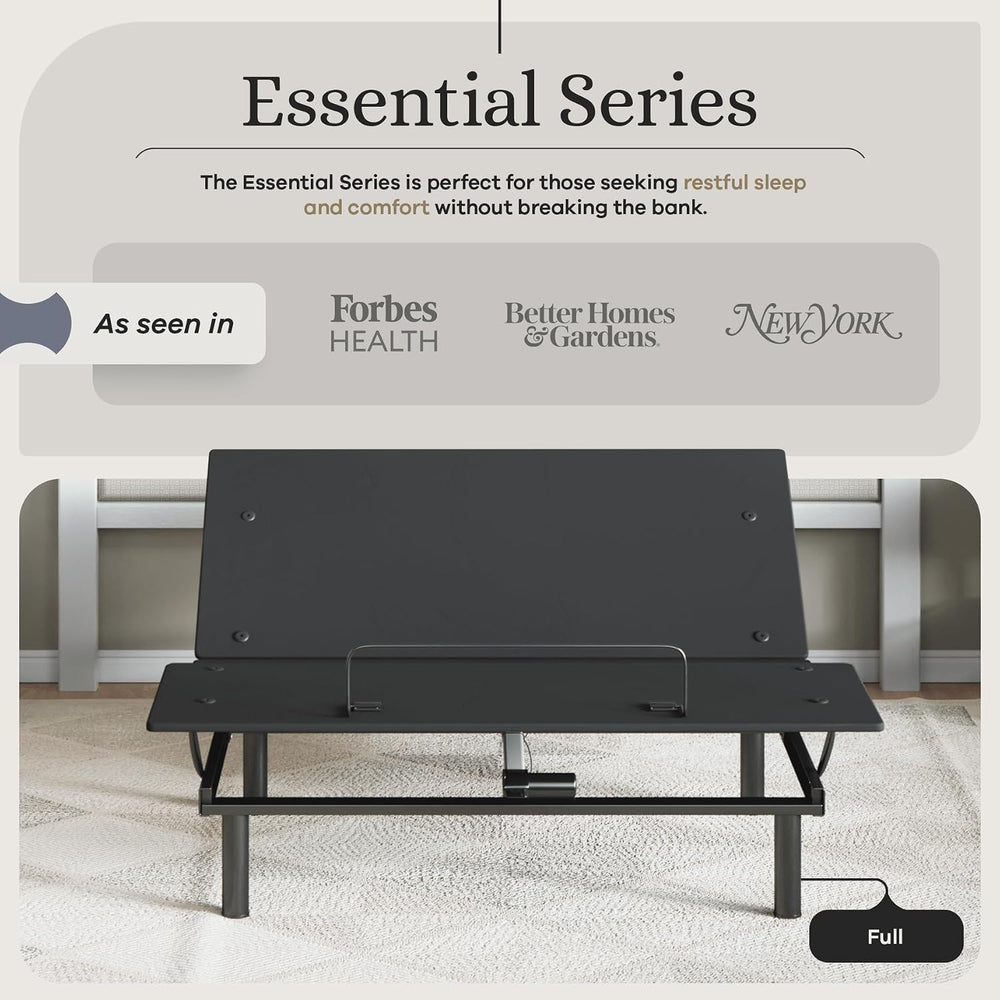 Sven and Son Essential Adjustable Bed Base (Frame Only), Easy Assembly, Head ...