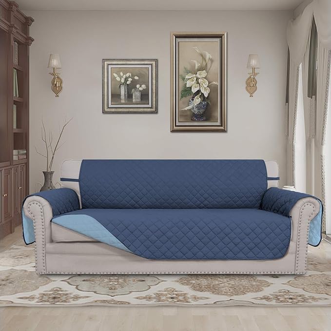 Easy-Going 4 Seater Sofa Slipcover Reversible Sofa Cover Water Resistant Couch - Image 2