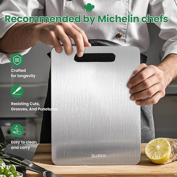 2 Pack Titanium Cutting Board - Image 7