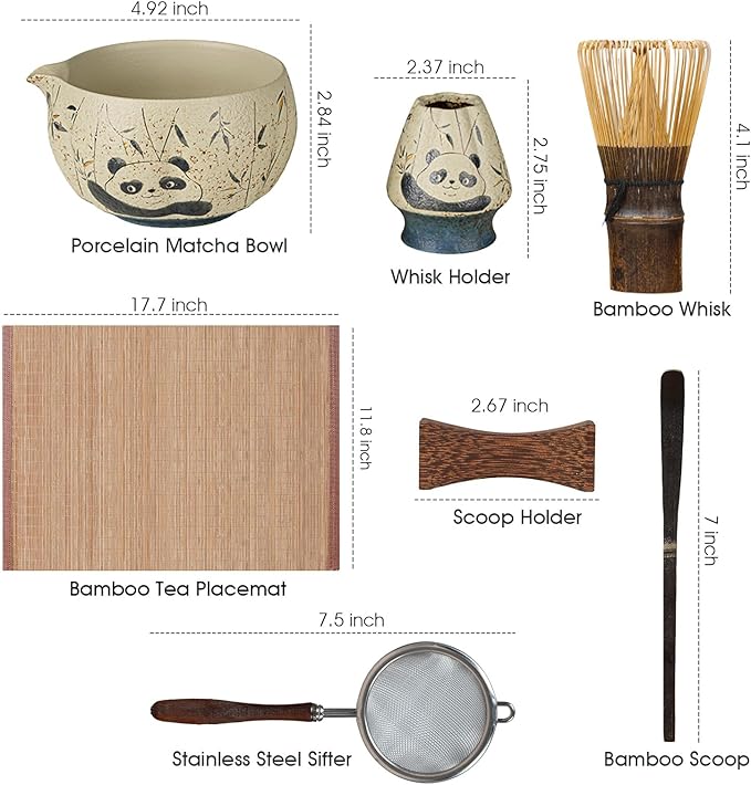 Matcha Whisk Set, 7-Piece Matcha Kit