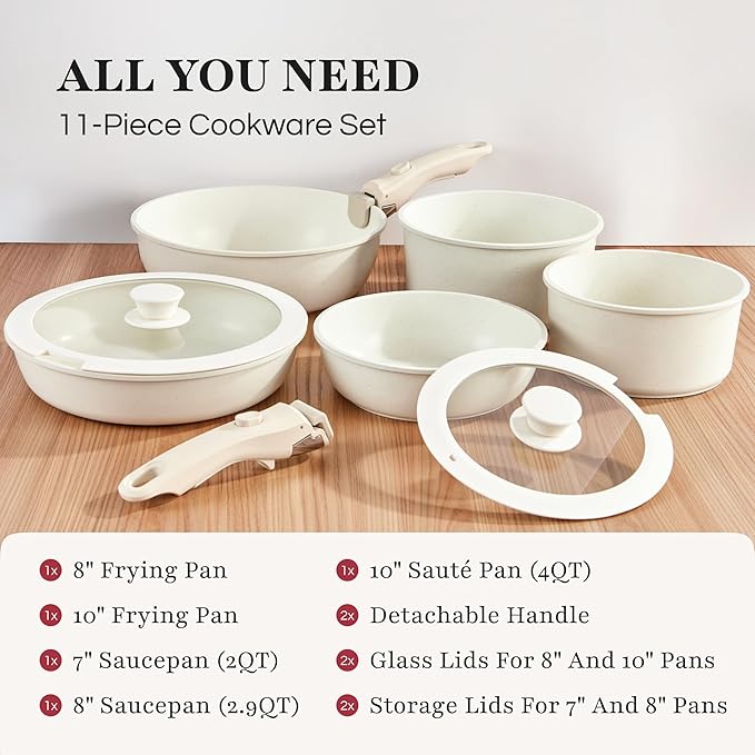 GOURMETIFIC® Pots and Pans Cookware Set - Image 8