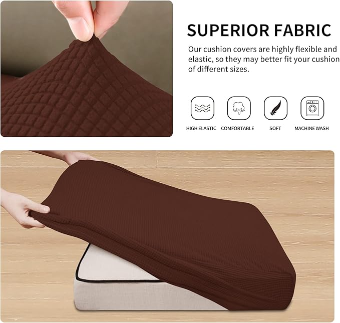 Easy-Going Stretch Individual Chair Couch Cushion Cover Sofa Cushion Furniture - Image 5
