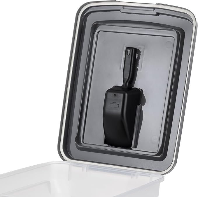 IRIS USA Dog Food Storage Container 58 lbs, Attachable Wheels, & Included Scoop - Image 6