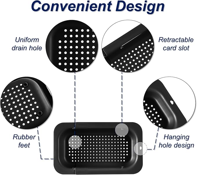 Extendable Sink Colander Strainer Basket - Image 6