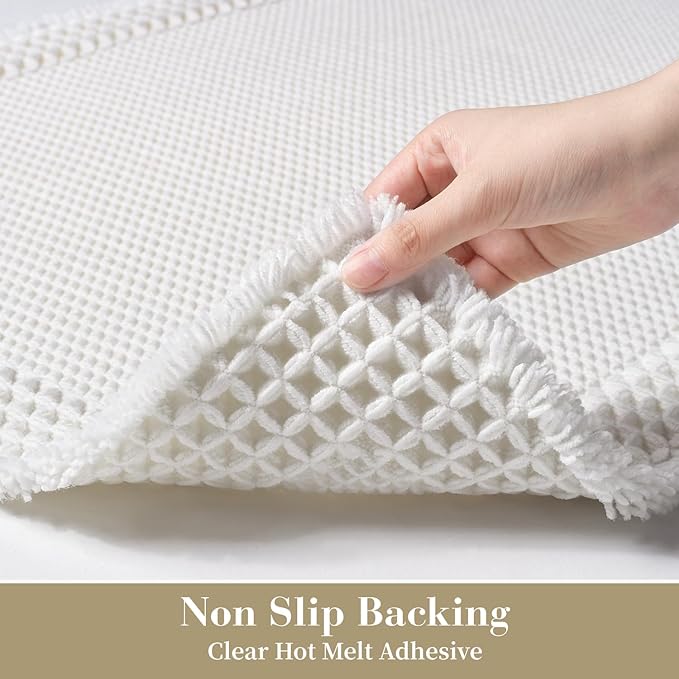RESARE Waffle Bath Mat, Super Absorbent Non Slip, Machine Washable, Ultra Soft - Image 4