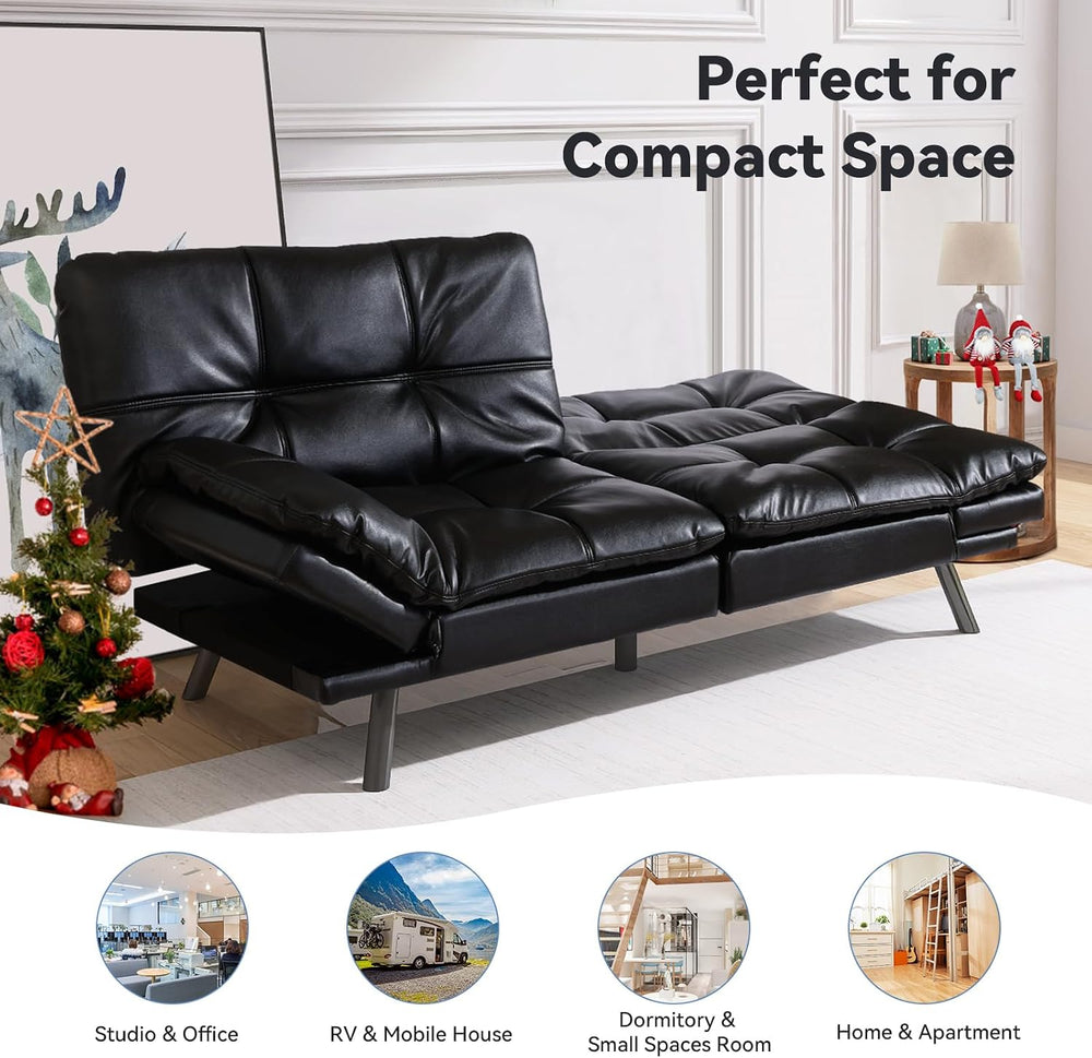 Hcore Multifunctional Futon Sofa Bed,Convertible Sleeper Futon Couch,Memory F...
