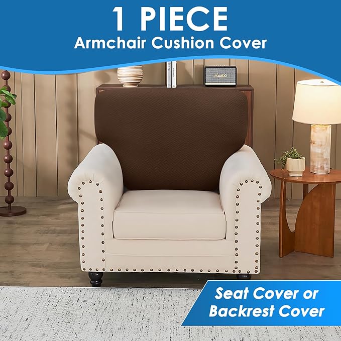 XINEAGE Couch Cushion Covers Seat Cushion Cover Thick Stretch Sofa Slipcovers 1 - Image 4