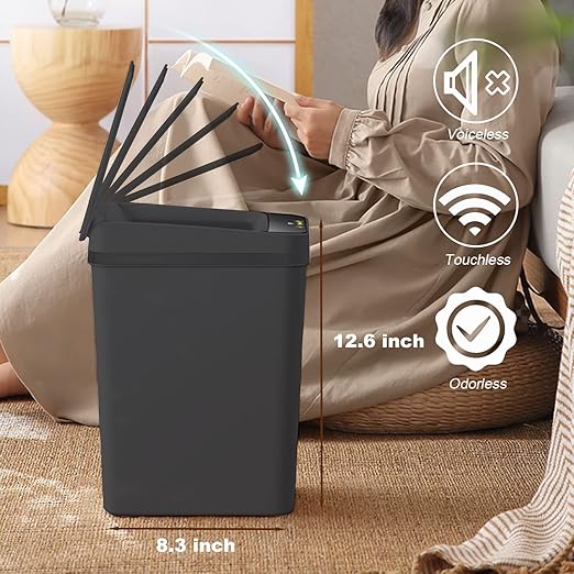 Yatmung Touchless Bathroom Trash Can - Image 7