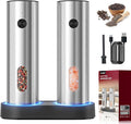 Electric Salt and Pepper Grinder Set: Automatic Rechargeable Salt and Pepper by Uvellgift
