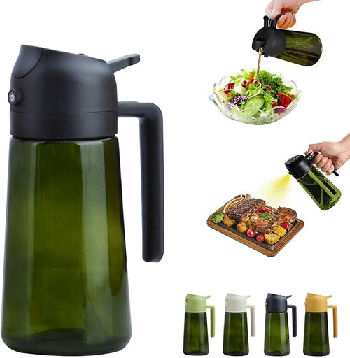 2 In 1 Oil Dispenser And Oil Sprayer, 16 Oz/470 Ml Oil Dispenser by Unknown