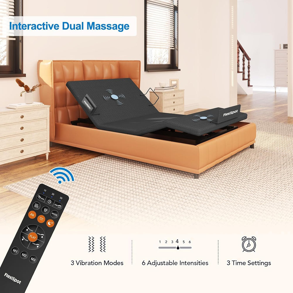 FLEXISPOT Twin XL Adjustable Bed Base with Massage
