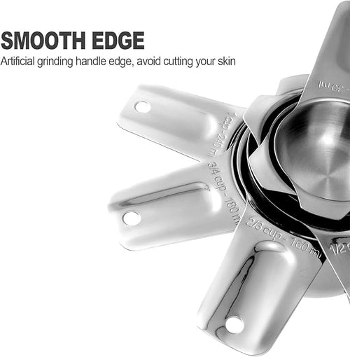 13-piece Measuring Cups and Spoons Set, 18/8 Stainless Steel Heavy Duty - Image 2