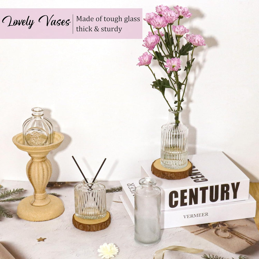 Set of 36 Glass Bud Vases Small Flower Vases for Centerpieces
