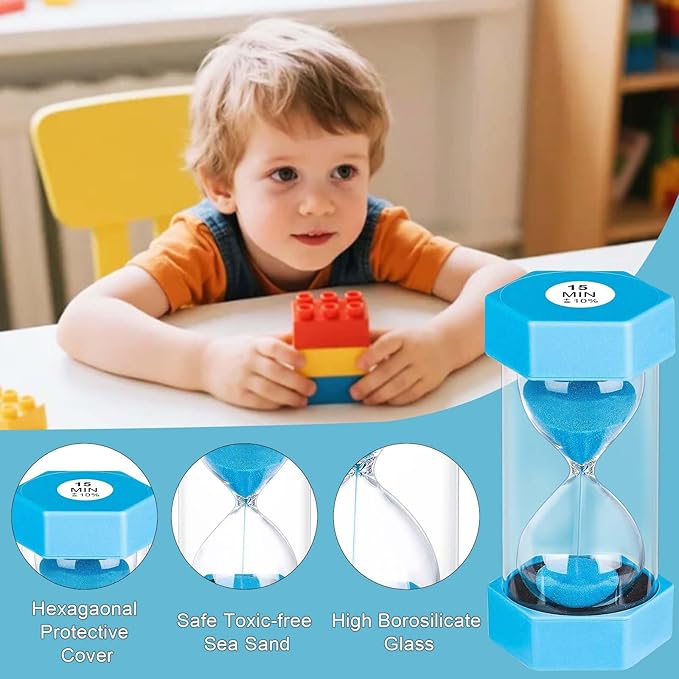 Sand Timer 60 Minutes, Unbreakable Plastic 60 Min Sand Clock, Reloj De Arena 60 - Image 3