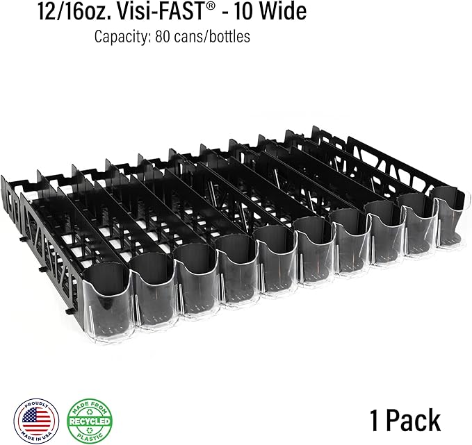 Display Technologies Visi-FAST Spring Push Drink Dispenser, Refrigerator