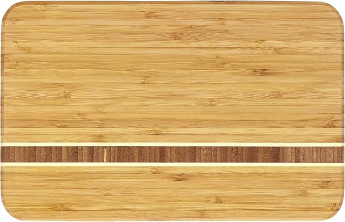 Totally Bamboo Aruba Bamboo Serving and Cutting Board, 12-1/2" x 8" by TotallyBamboo