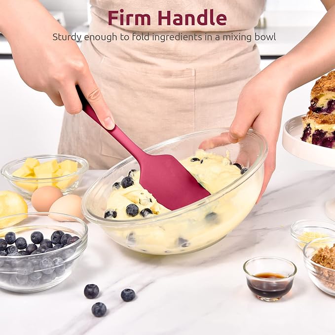 Heat Resistant Silicone Large Spatula: U-Taste 600ºF High Heat Flexible 11.38in - Image 5