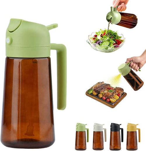 2 In 1 Oil Dispenser And Oil Sprayer, 16 Oz/470 Ml Oil Dispenser by Unknown
