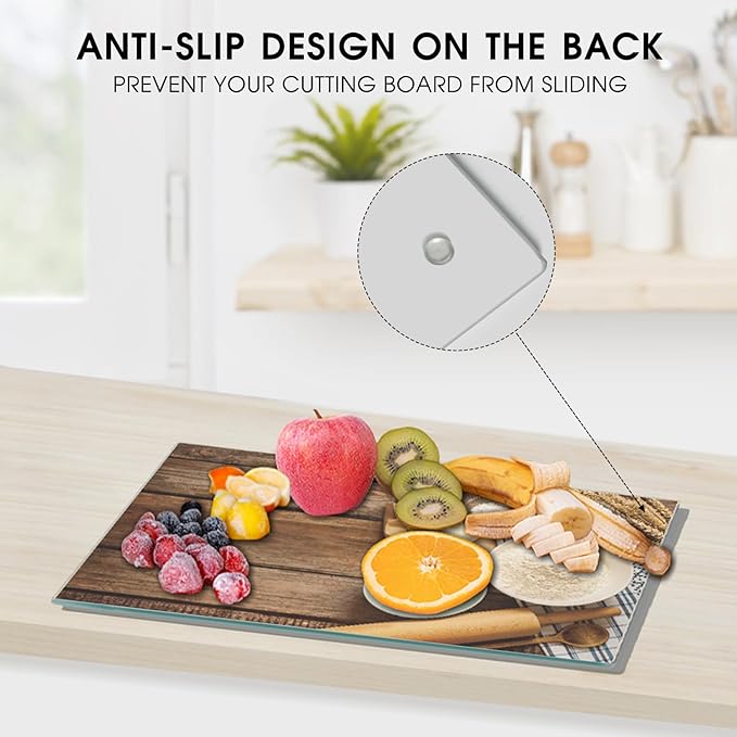 JAMBALAY Tempered Glass Cutting Board, Scratch Resistant, Heat Resistant - Image 4
