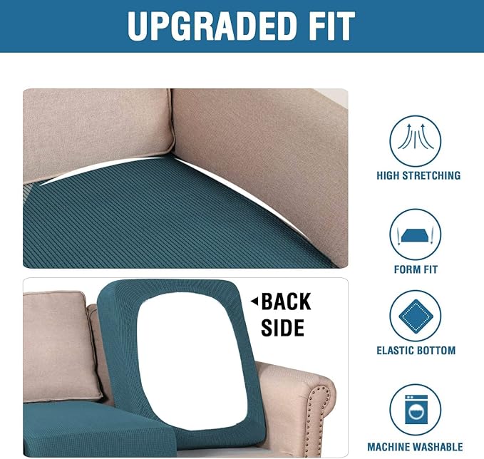 H.VERSAILTEX Super Stretch Individual Seat Sofa Covers Couch cushion covers - Image 6