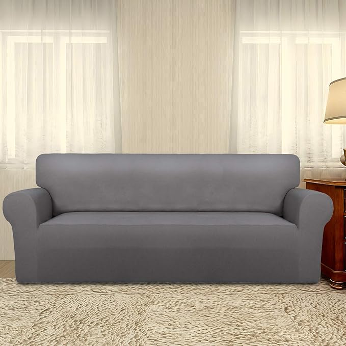 PureFit Super Stretch Sofa Slipcover – Spandex Non Slip Soft Couch Sofa Cover - Image 2