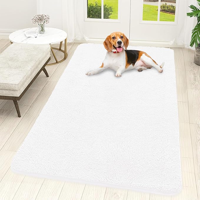 OLANLY Dog Door Mat for Muddy Paws 59x32, Absorbs Moisture and Dirt, Absorbent by OLANLY