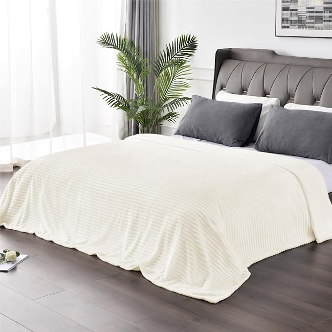 BEDELITE Fleece Blanket Full Size – 3D Ribbed Jacquard Soft and Warm Decorative - Image 6