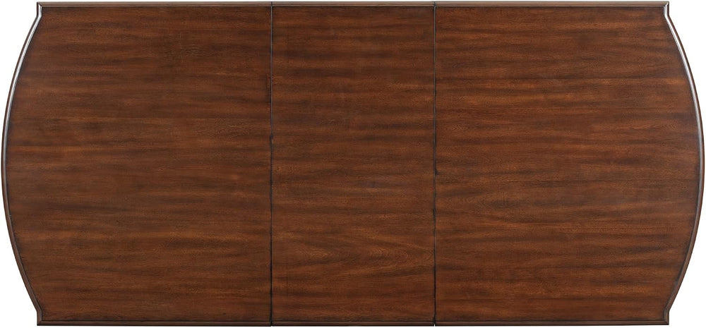 6-Pcs 78'' Extendable Rectangular Dining Table & 4 Upholstered Di...