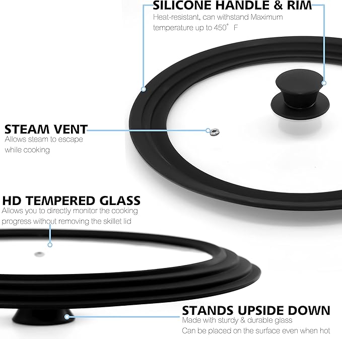 Anaeat Silicone Universal Lid for Pots, Pans and Skillets - Image 6