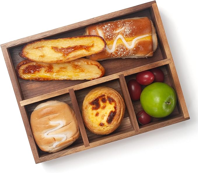 XIMISISE Tea Bag Holder, Acacia Wood Tea Bag Storage Organizer, Tea Candy Basket - Image 6