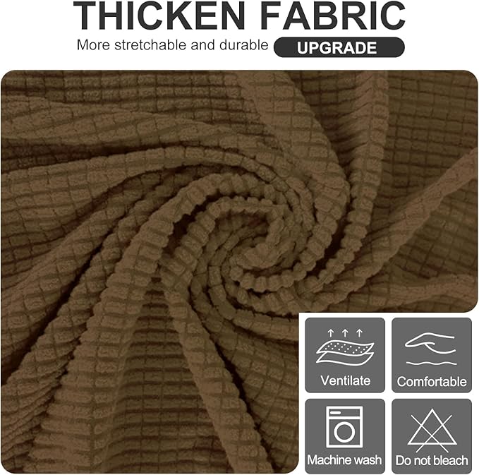 U-NICE HOME Stretch Futon Cover Armless Bed Slipcover - Image 5