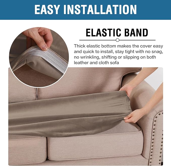 H.VERSAILTEX Velvet Stretch Individual Cushion Cover Plush Cushion Slipcover - Image 4