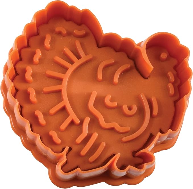 R&M Autumn Theme Pastry & Cookie Stamper set of 4. Assorted Designs & Colors - Image 8